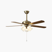 Antizer American Retro Ceiling Fan Light for Dining Room