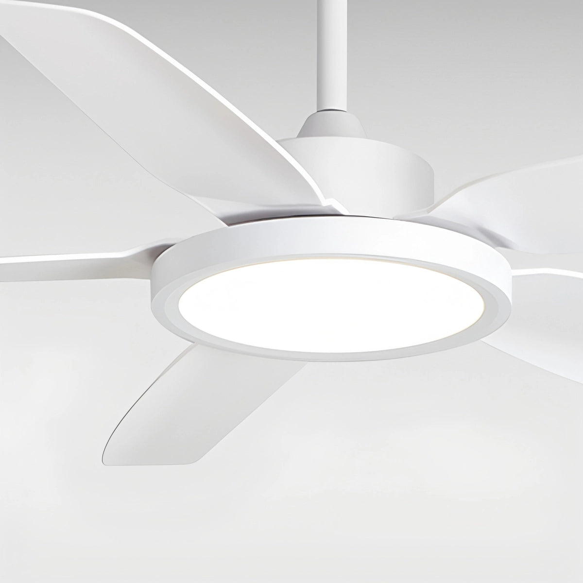 Antizer Modern White Ceiling Fans with Lights and Remote