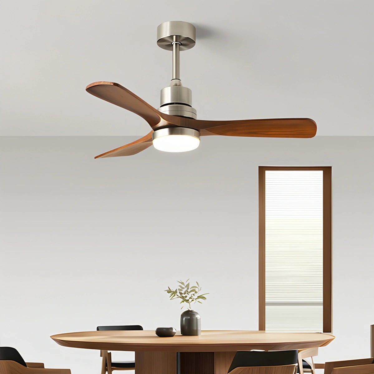 Antizer American Retro 3-Blade Ceiling Fan with Light