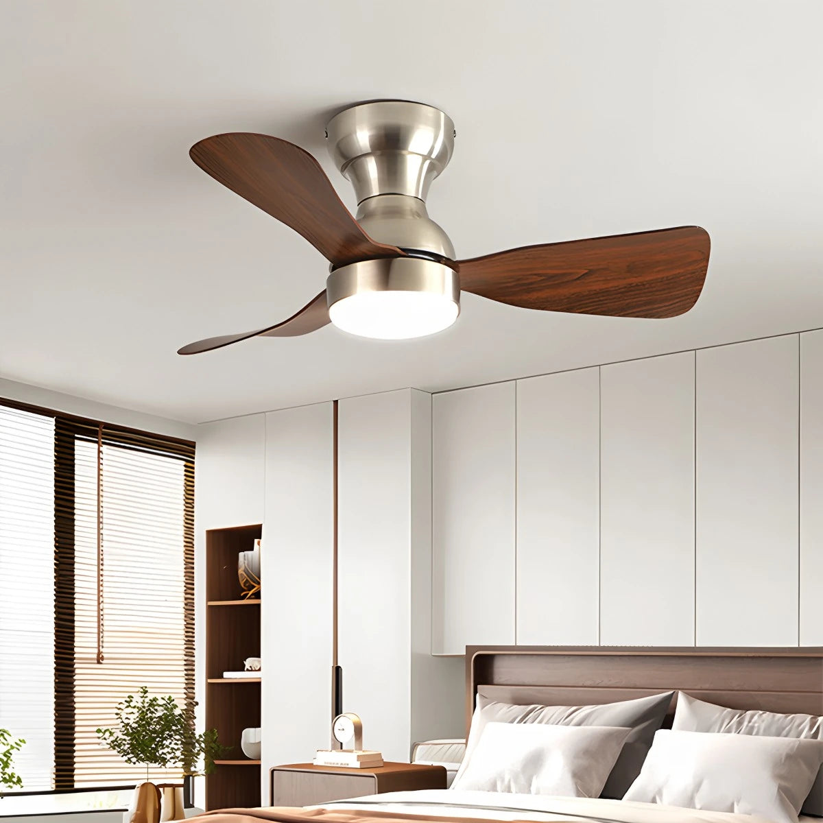 Antizer Small Size Indoor Ceiling Fan Light with Remote