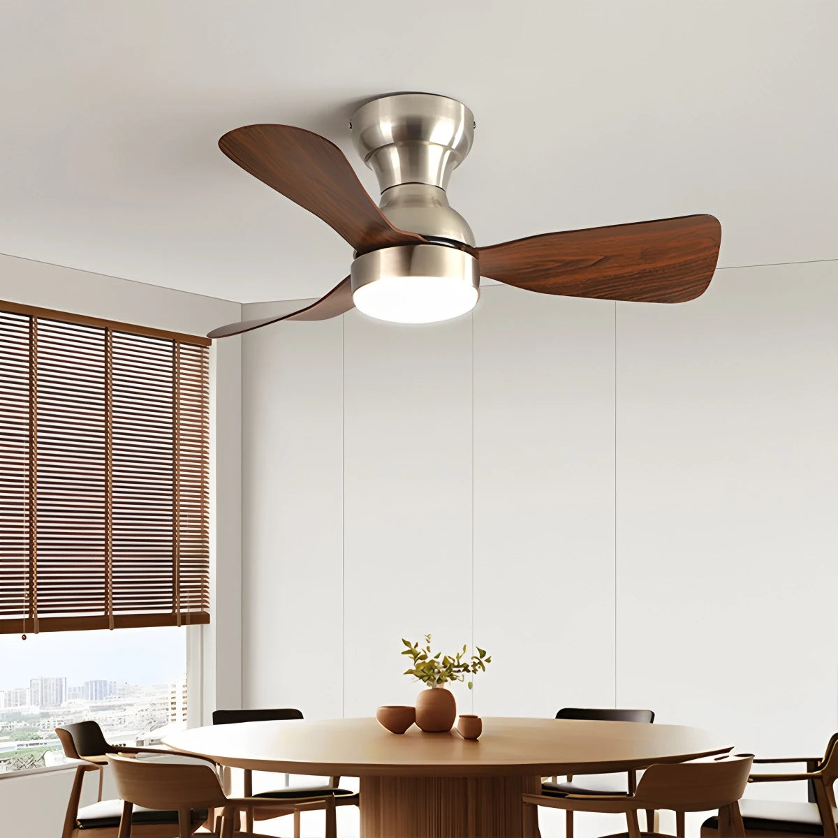 Antizer Small Size Indoor Ceiling Fan Light with Remote