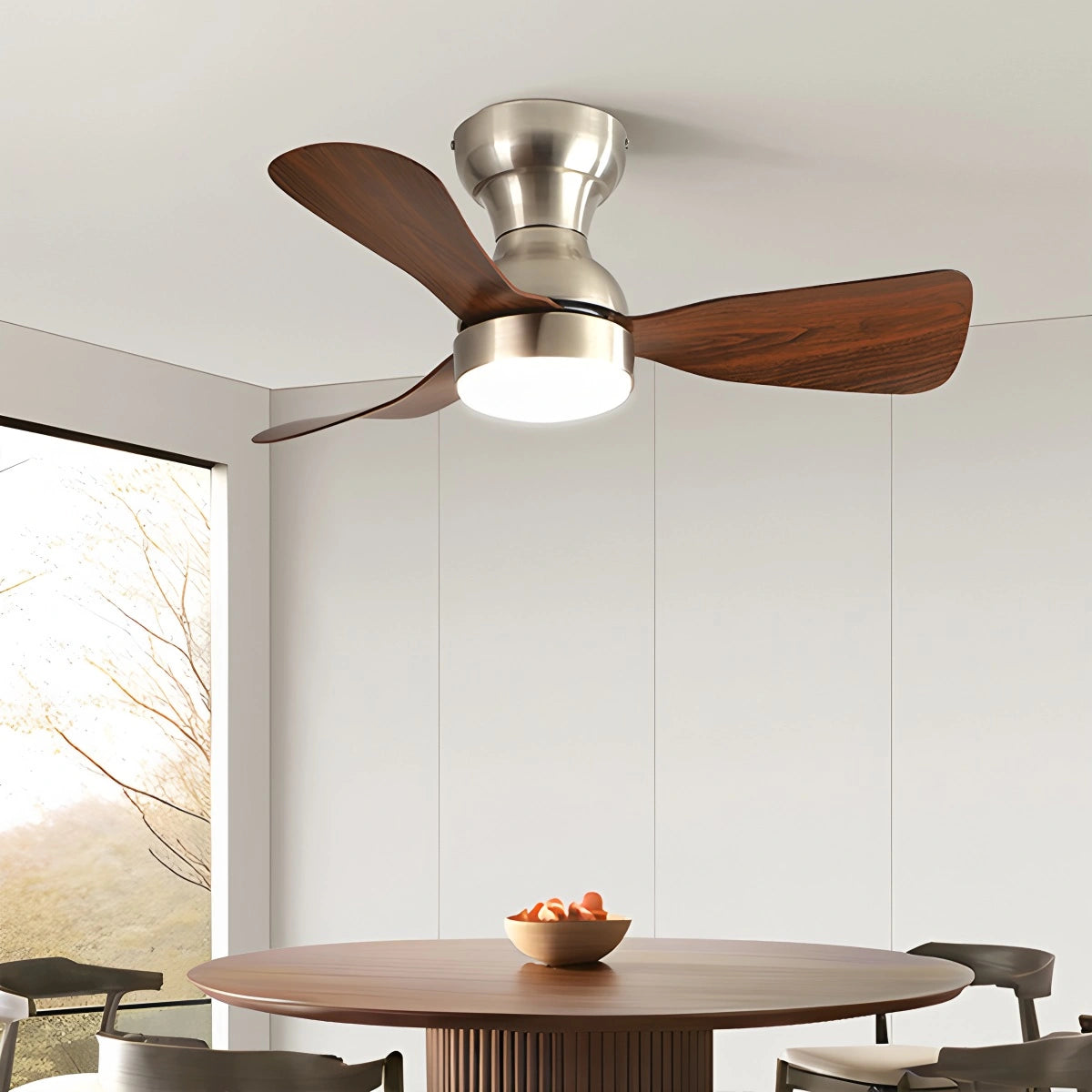 Antizer Small Size Indoor Ceiling Fan Light with Remote