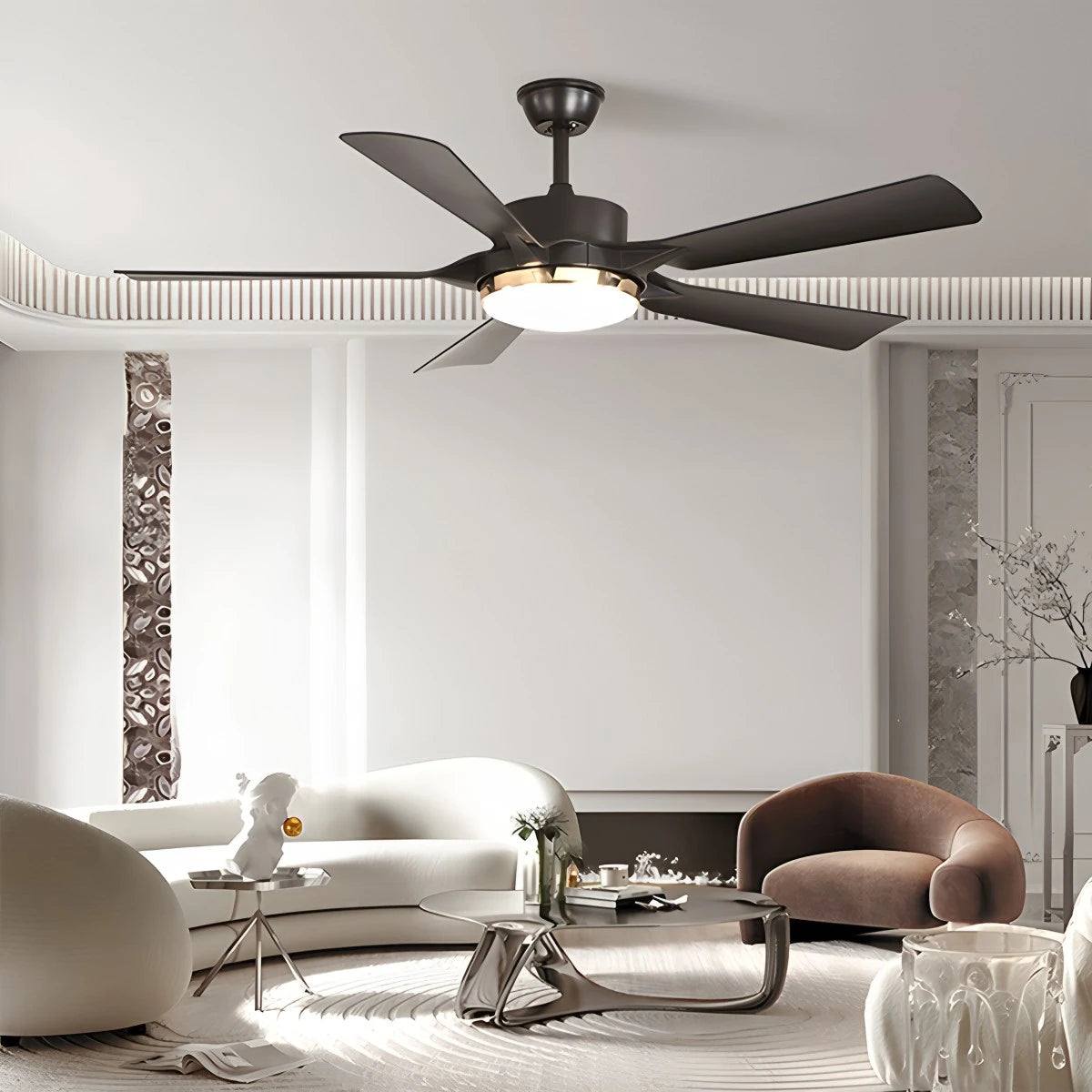 Antizer Dimmable Ceiling Fan with Light & Remote Control