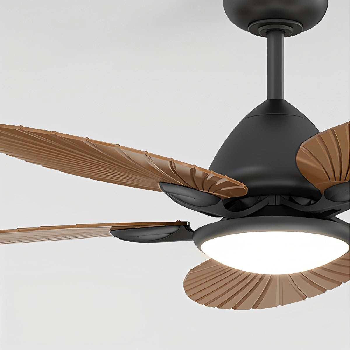 Antizer 5-Blade Palm Leaf Ceiling Fan with Light
