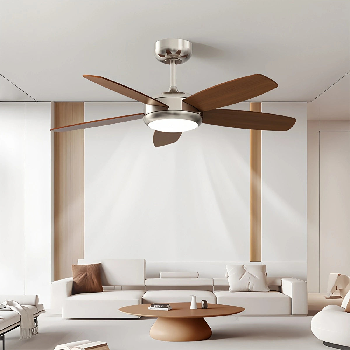 Antizer Retro American Style 5-blade Ceiling Fan Light