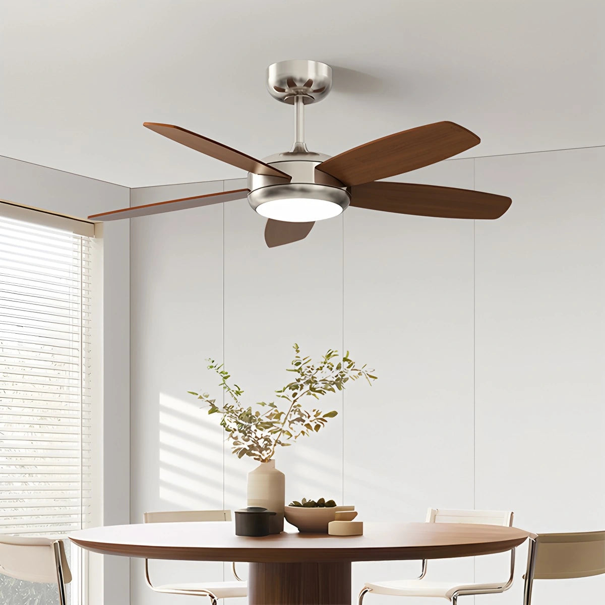 Antizer Retro American Style 5-blade Ceiling Fan Light