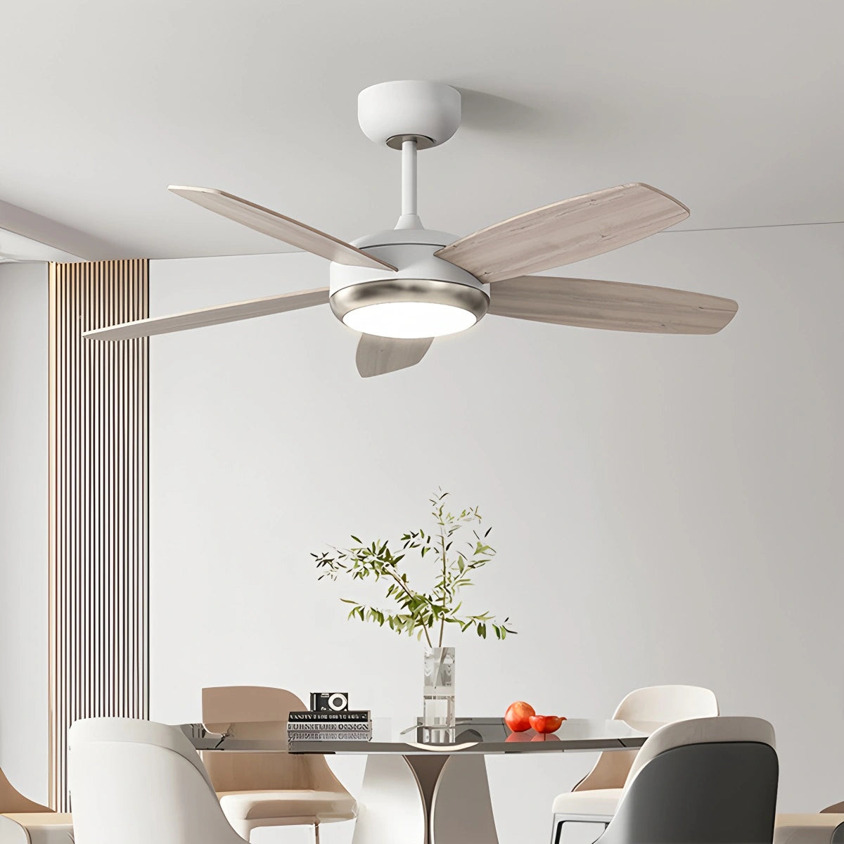 Antizer Retro American Style 5-blade Ceiling Fan Light