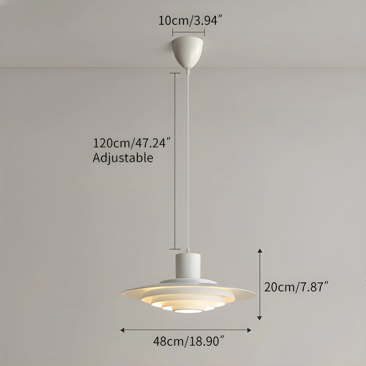 Antizer Nordic Cream Style UFO Pendant Lamp