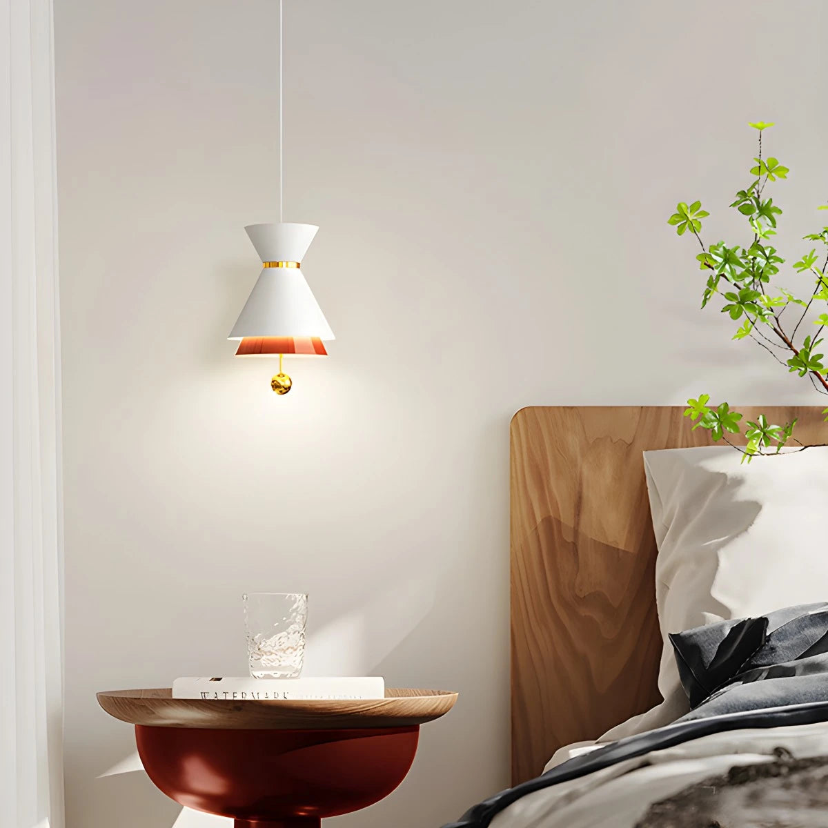 Antizer Modern Minimalist White LED Pendant & Wall Light