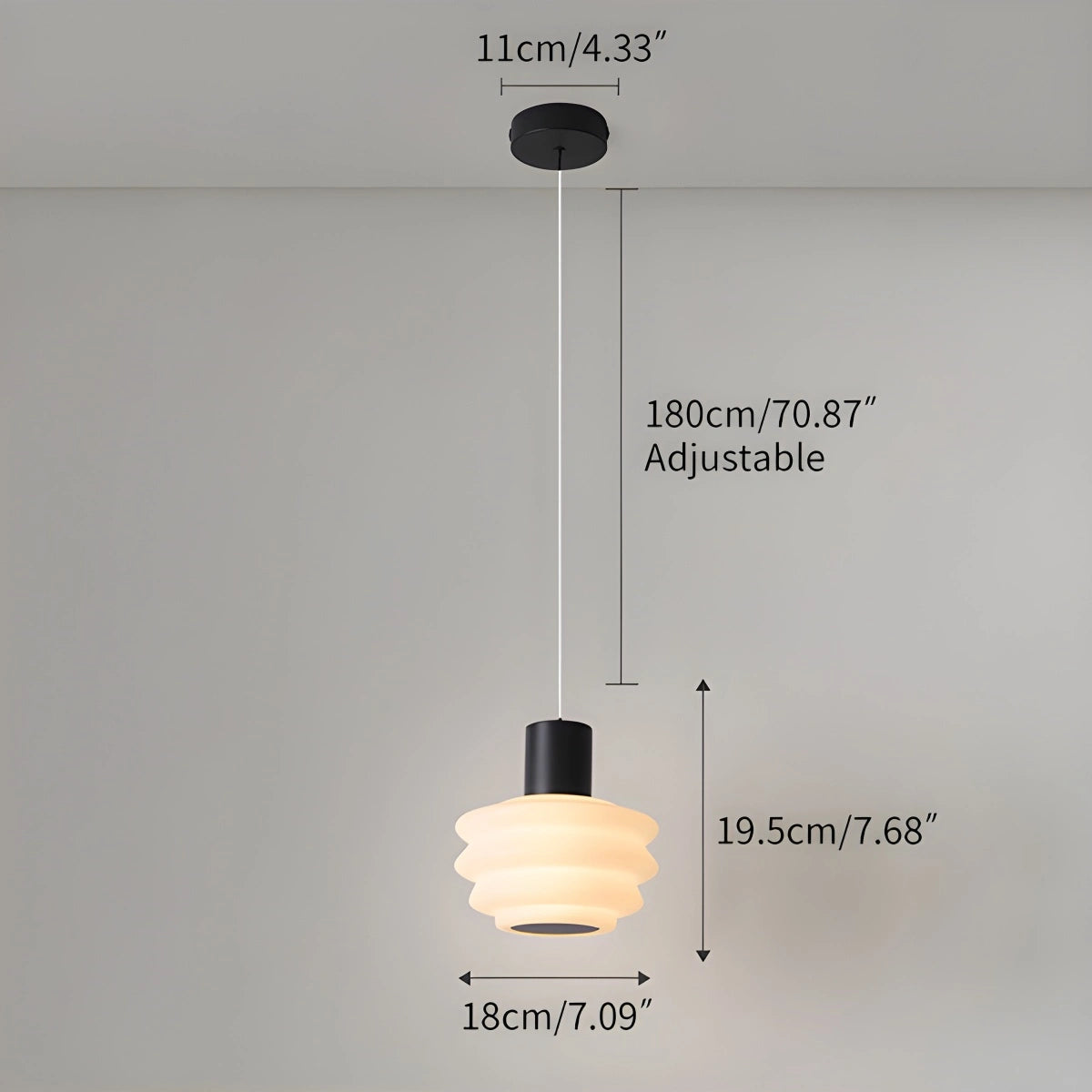 Antizer Nordic Cream Style LED Bedroom Small Pendant Light