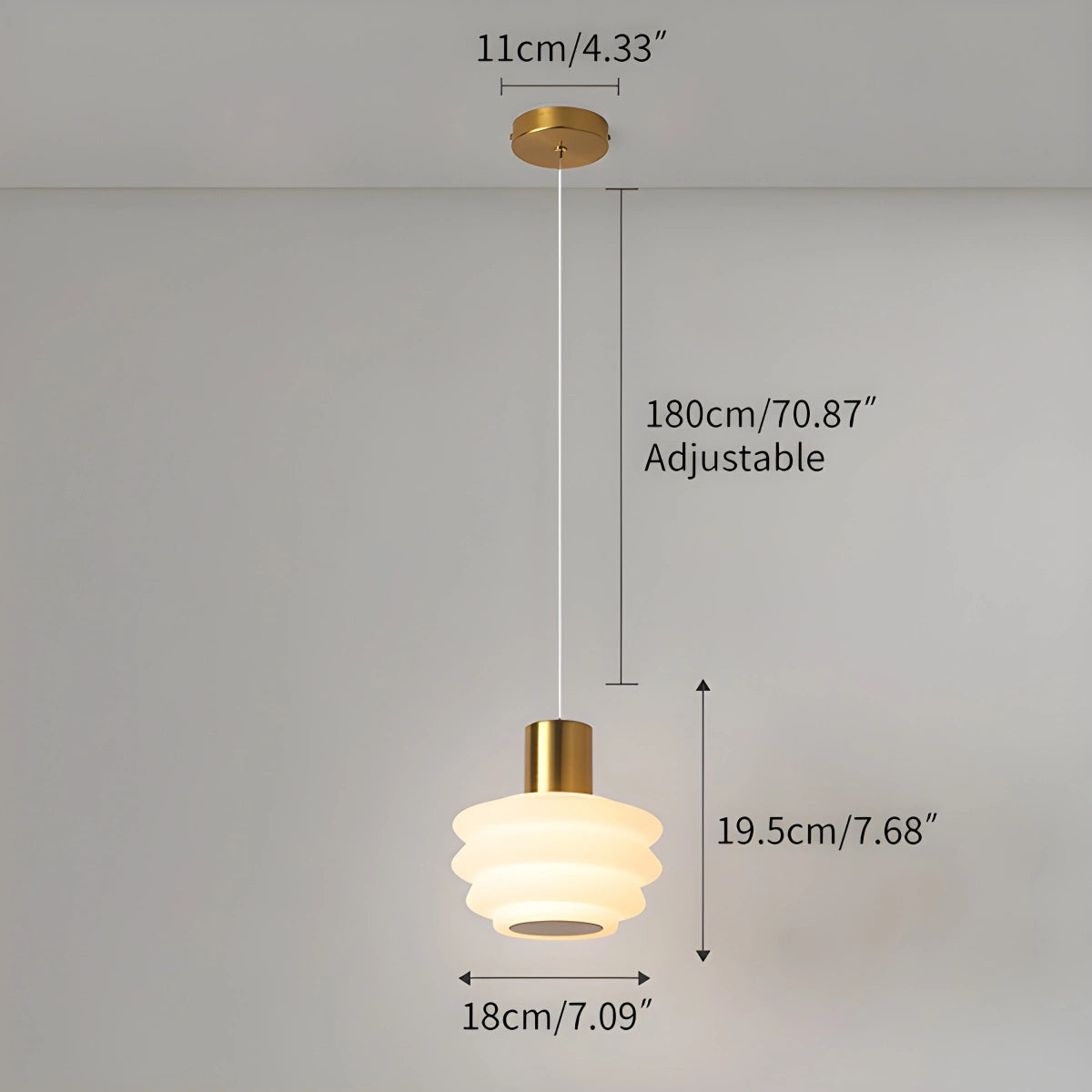 Antizer Nordic Cream Style LED Bedroom Small Pendant Light