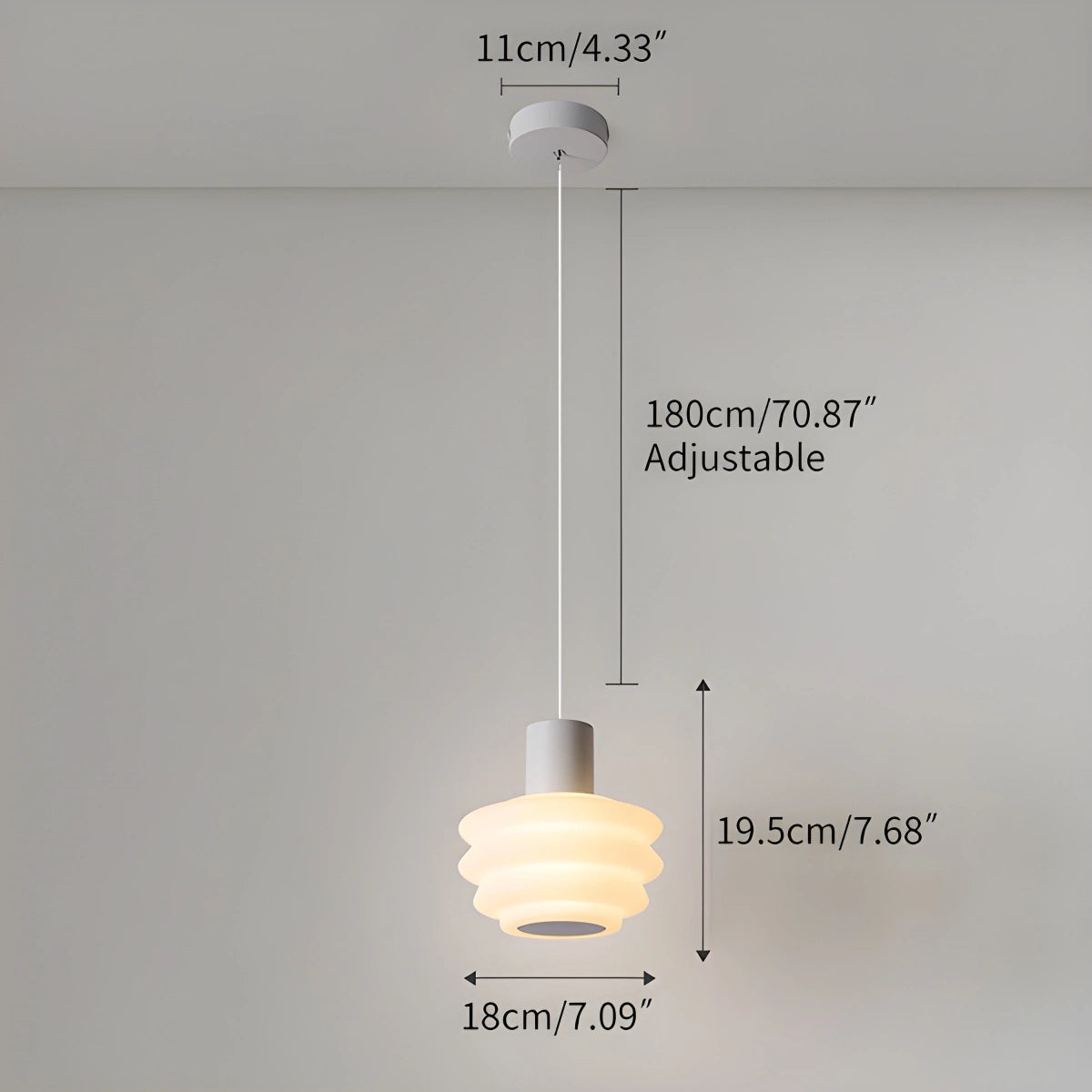 Antizer Nordic Cream Style LED Bedroom Small Pendant Light
