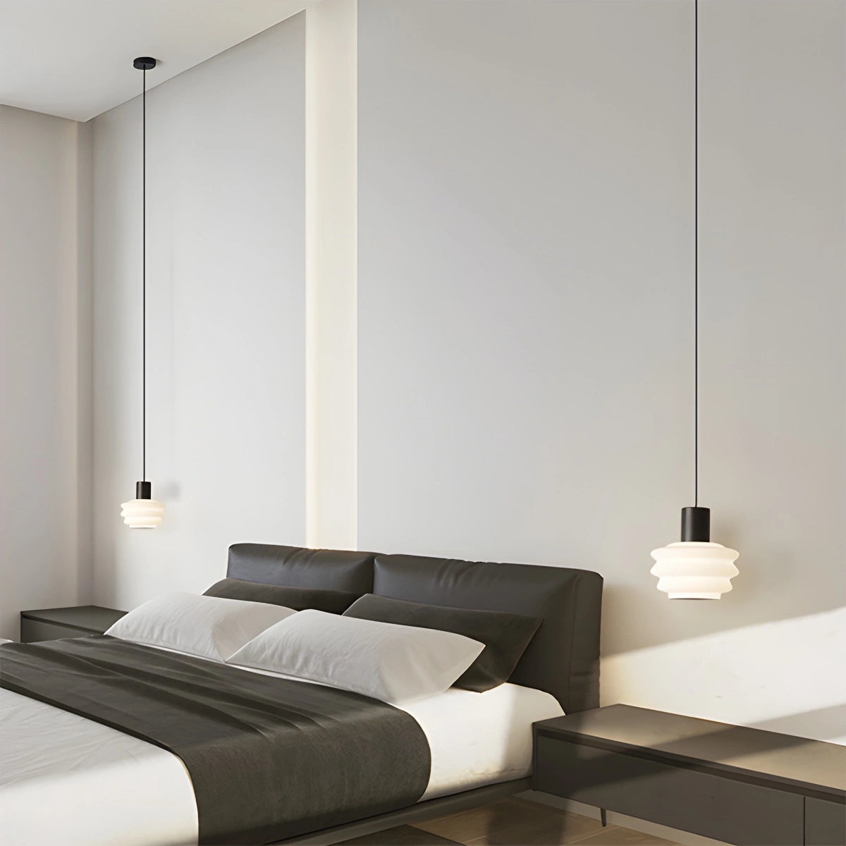 Antizer Nordic Cream Style LED Bedroom Small Pendant Light