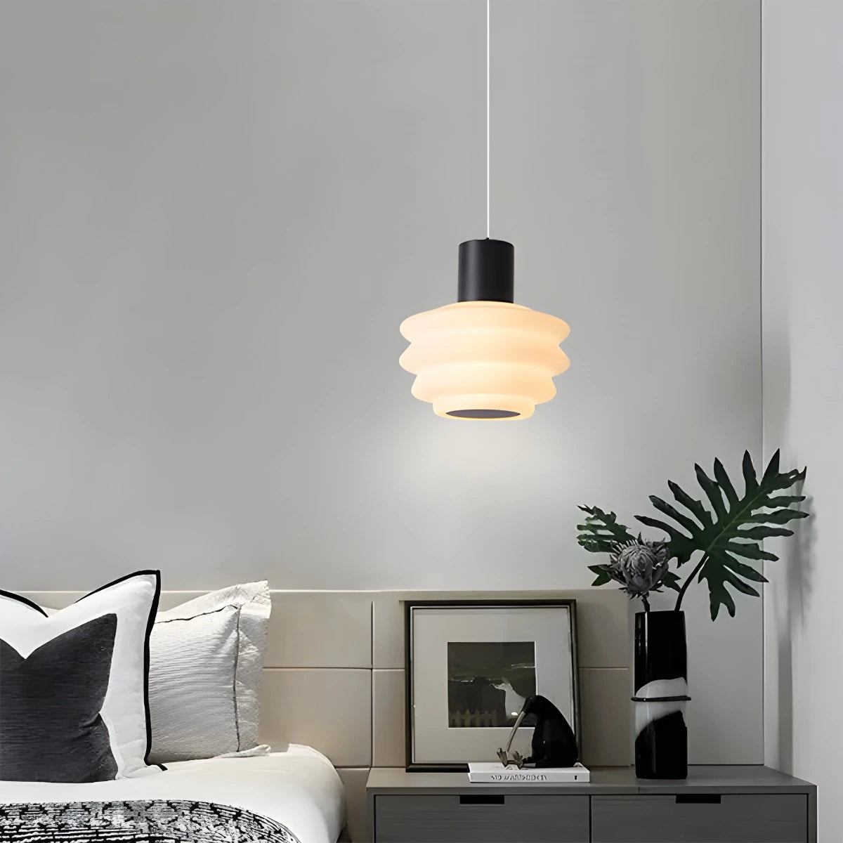 Antizer Nordic Cream Style LED Bedroom Small Pendant Light