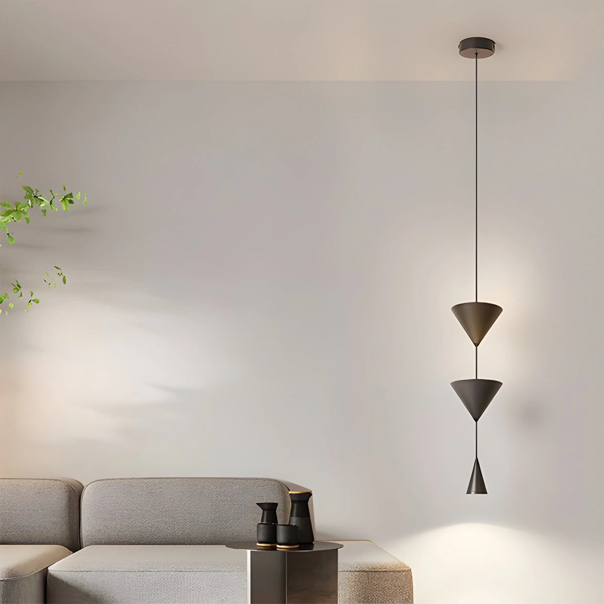 Antizer Modern Geometric Cone LED Pendant Light