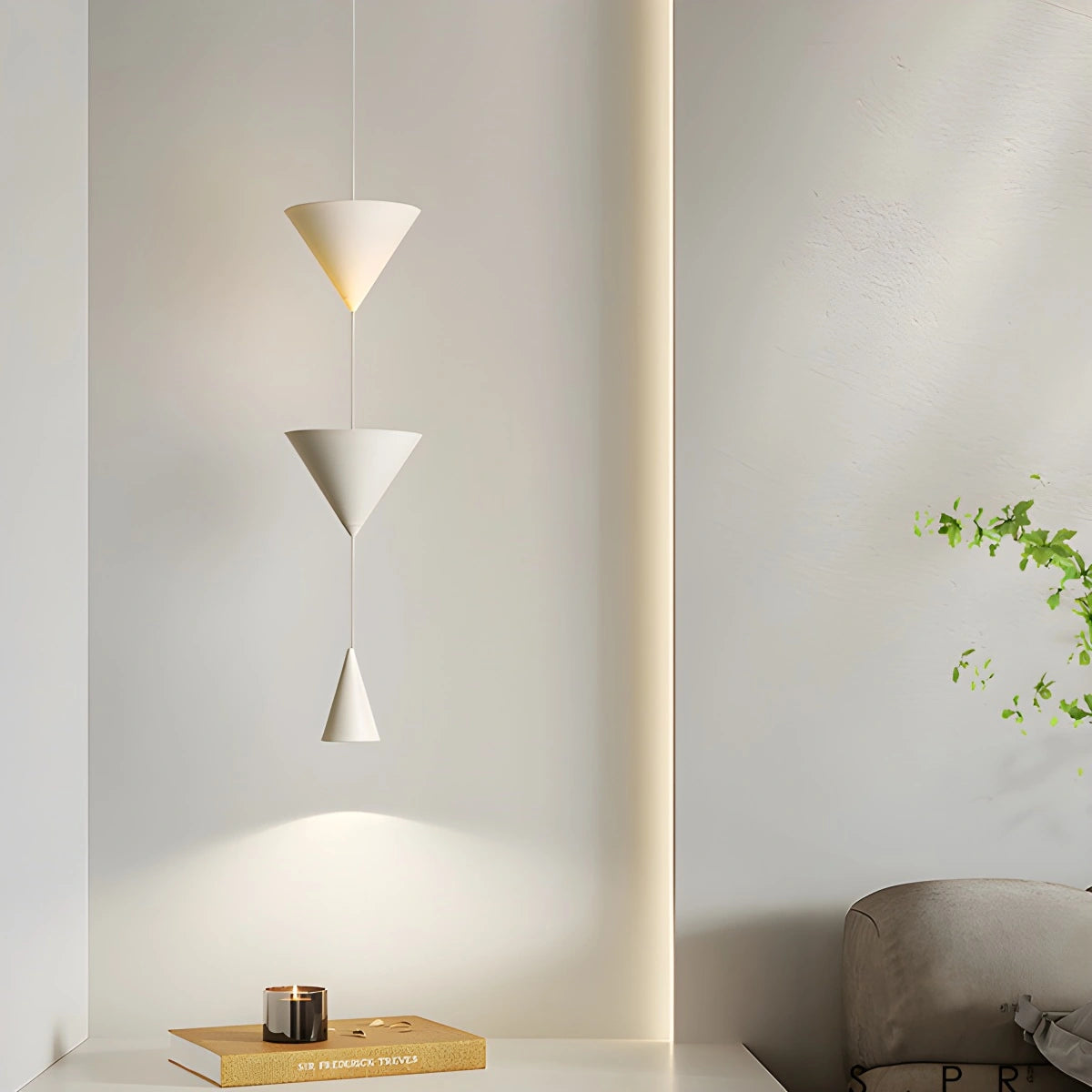 Antizer Modern Geometric Cone LED Pendant Light
