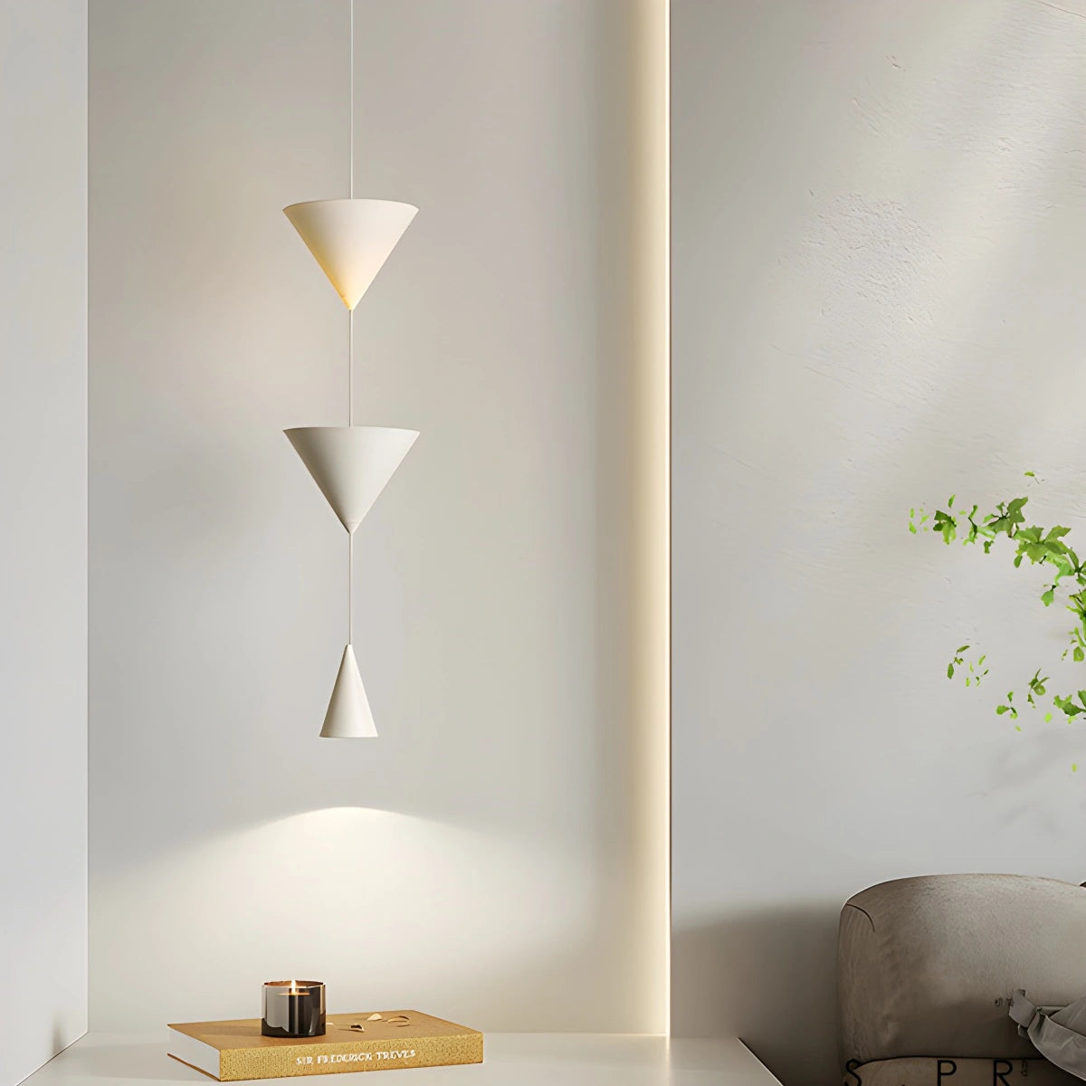 Antizer Modern Geometric Cone Led Pendant Light