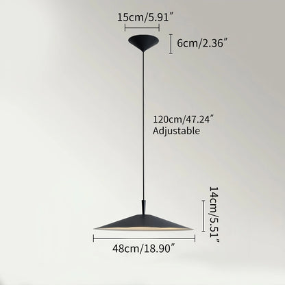 Antizer Minimalist Flying Saucer Pendant Light for Dining Room