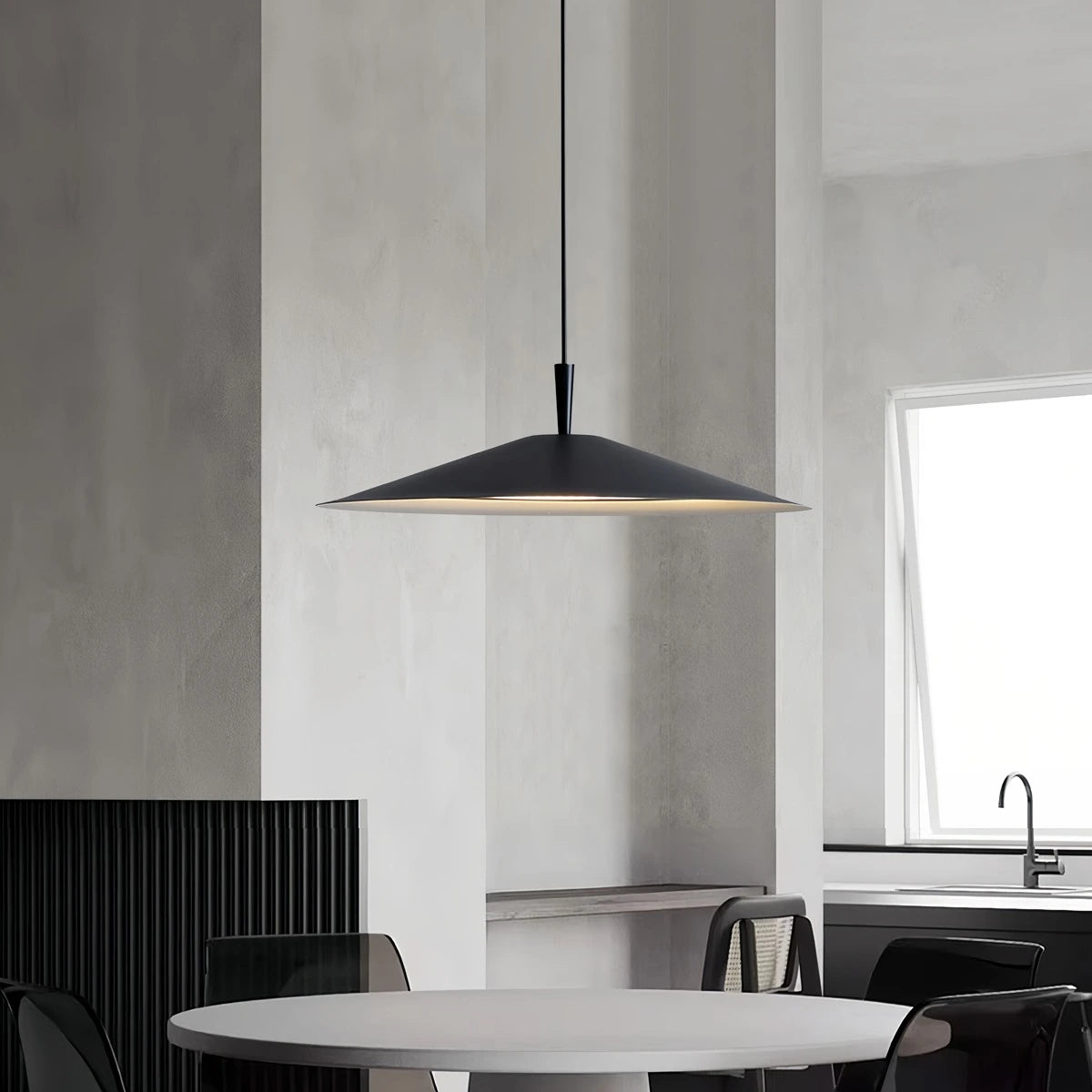 Antizer Minimalist Flying Saucer Pendant Light for Dining Room