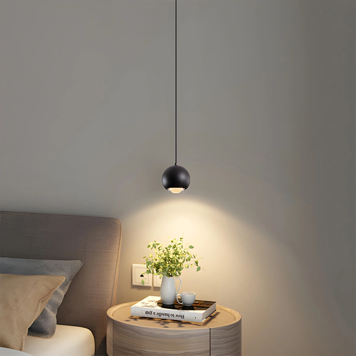 Antizer Modern Minimalist Ball Shape LED Pendant Light