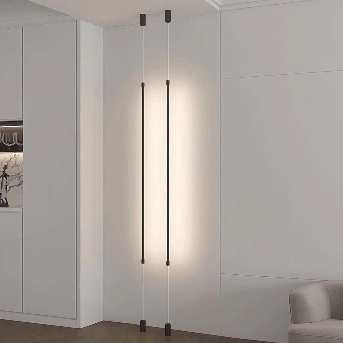 Antizer Modern Long Line Floor To Ceiling Light