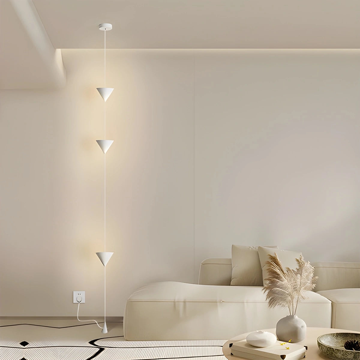 Antizer Cone Desigh Hanging Cable Floor Lamp