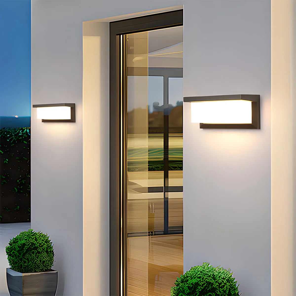 Antizer Modern Outdoor LED Waterproof Wall Sconce Porch Light