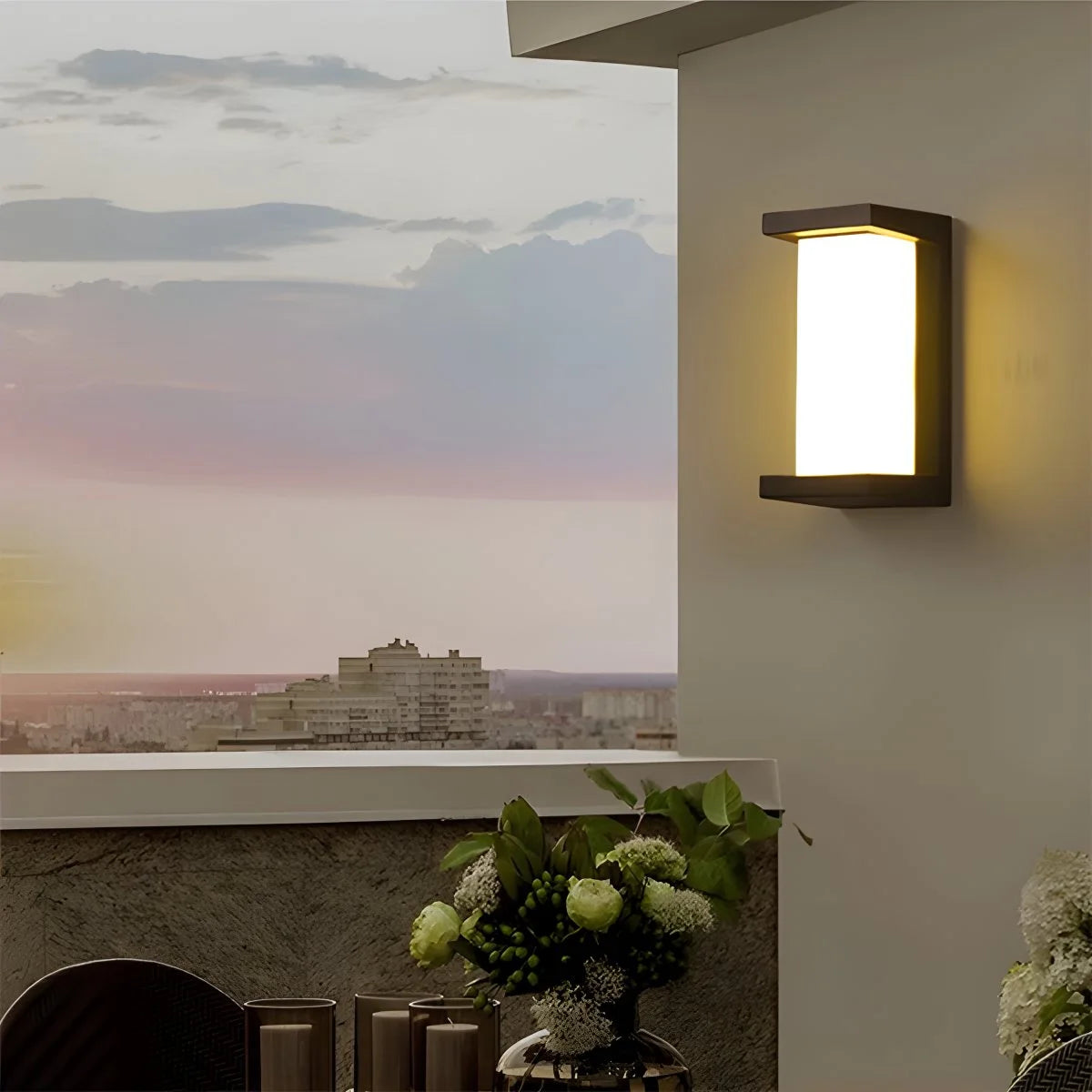 Antizer Modern Outdoor LED Waterproof Wall Sconce Porch Light