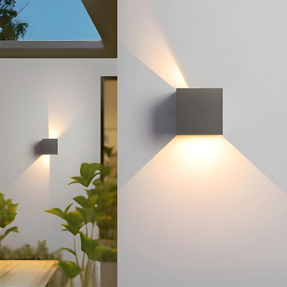 Antizer Outdoor Aluminum Waterproof Garden LED Wall Light