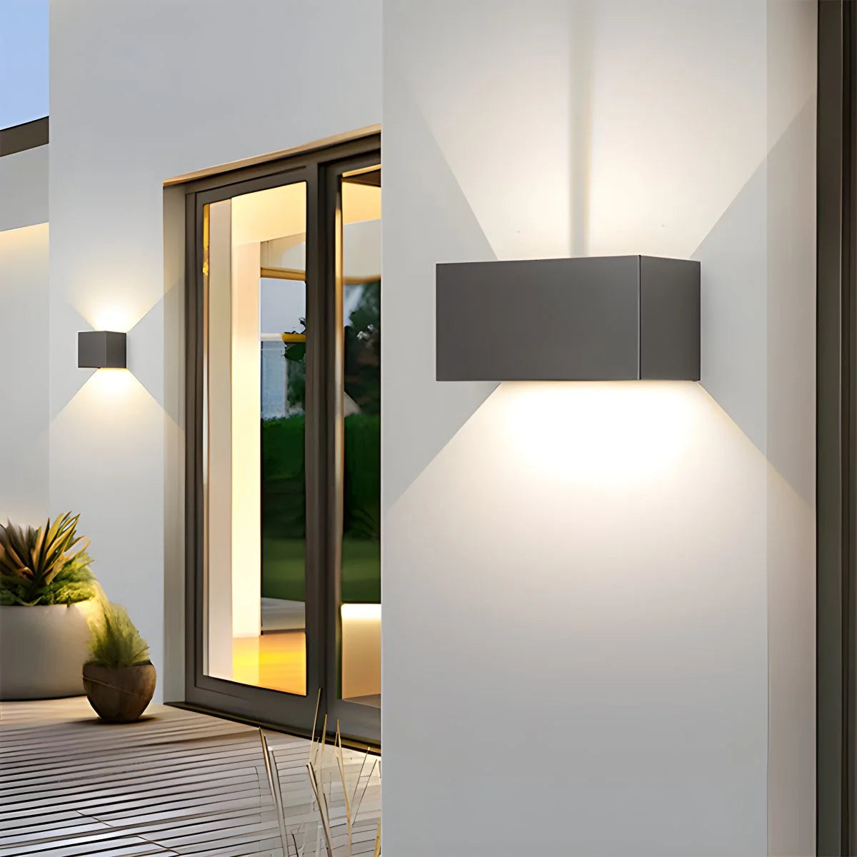 Antizer Outdoor Aluminum Waterproof Garden LED Wall Light