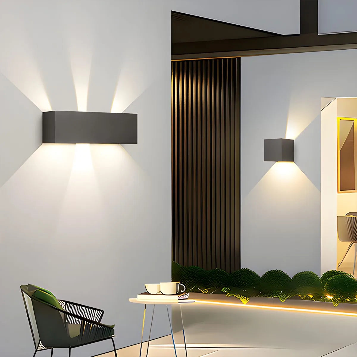 Antizer Outdoor Aluminum Waterproof Garden LED Wall Light