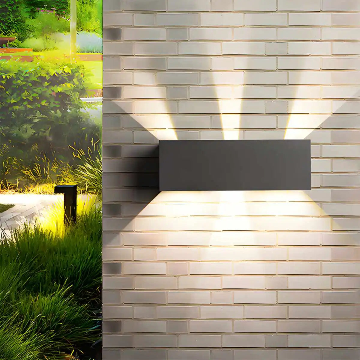 Antizer Outdoor Aluminum Waterproof Garden LED Wall Light
