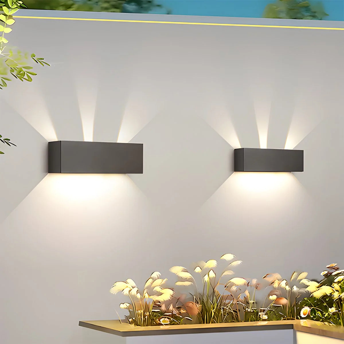 Antizer Outdoor Aluminum Waterproof Garden LED Wall Light
