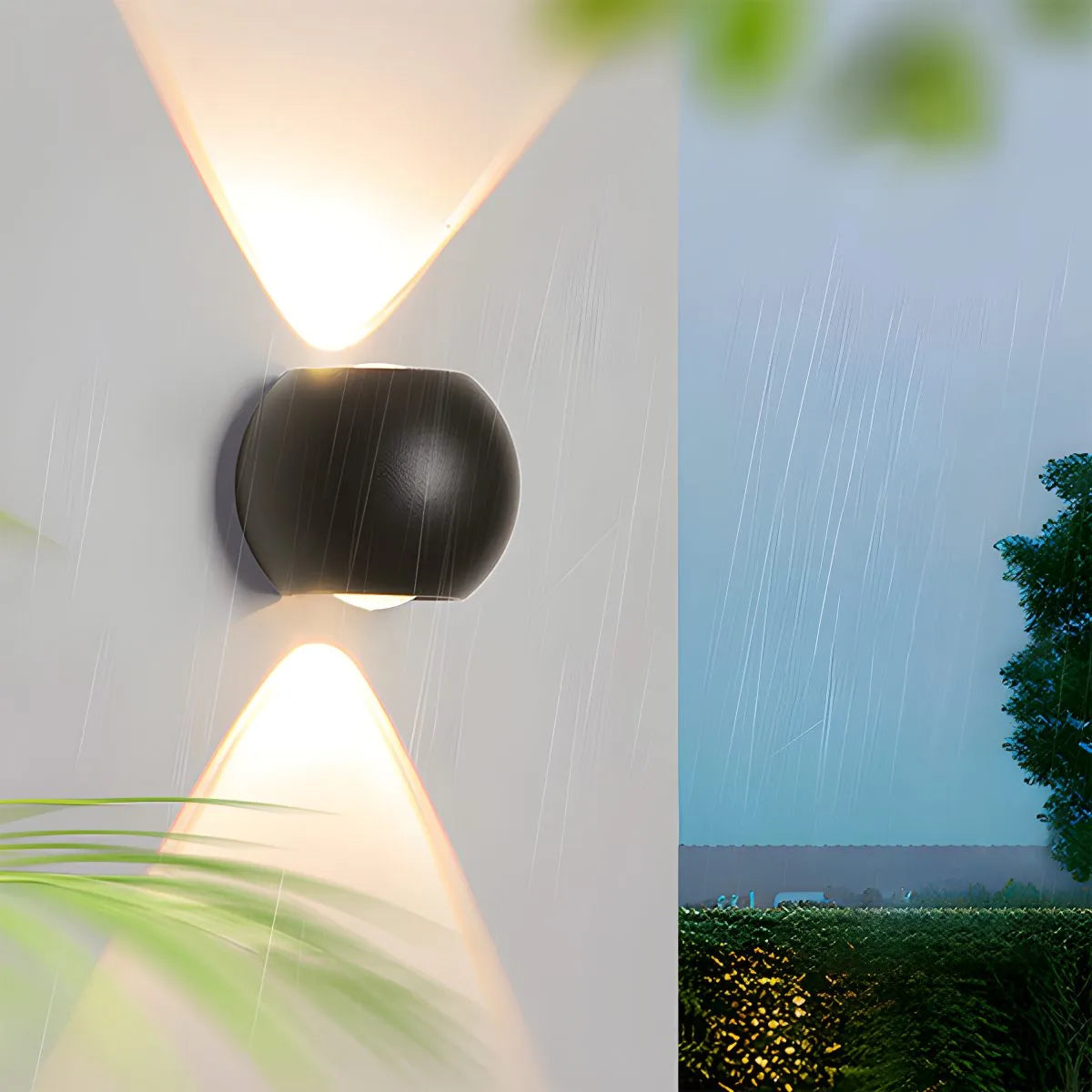 Antizer Creative Four Leaf Clover Aluminum Outdoor Wall Sconce