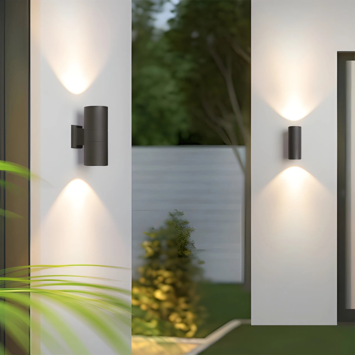 Antizer Outdoor Aluminum Cylinder Up and Down Wall Lamp