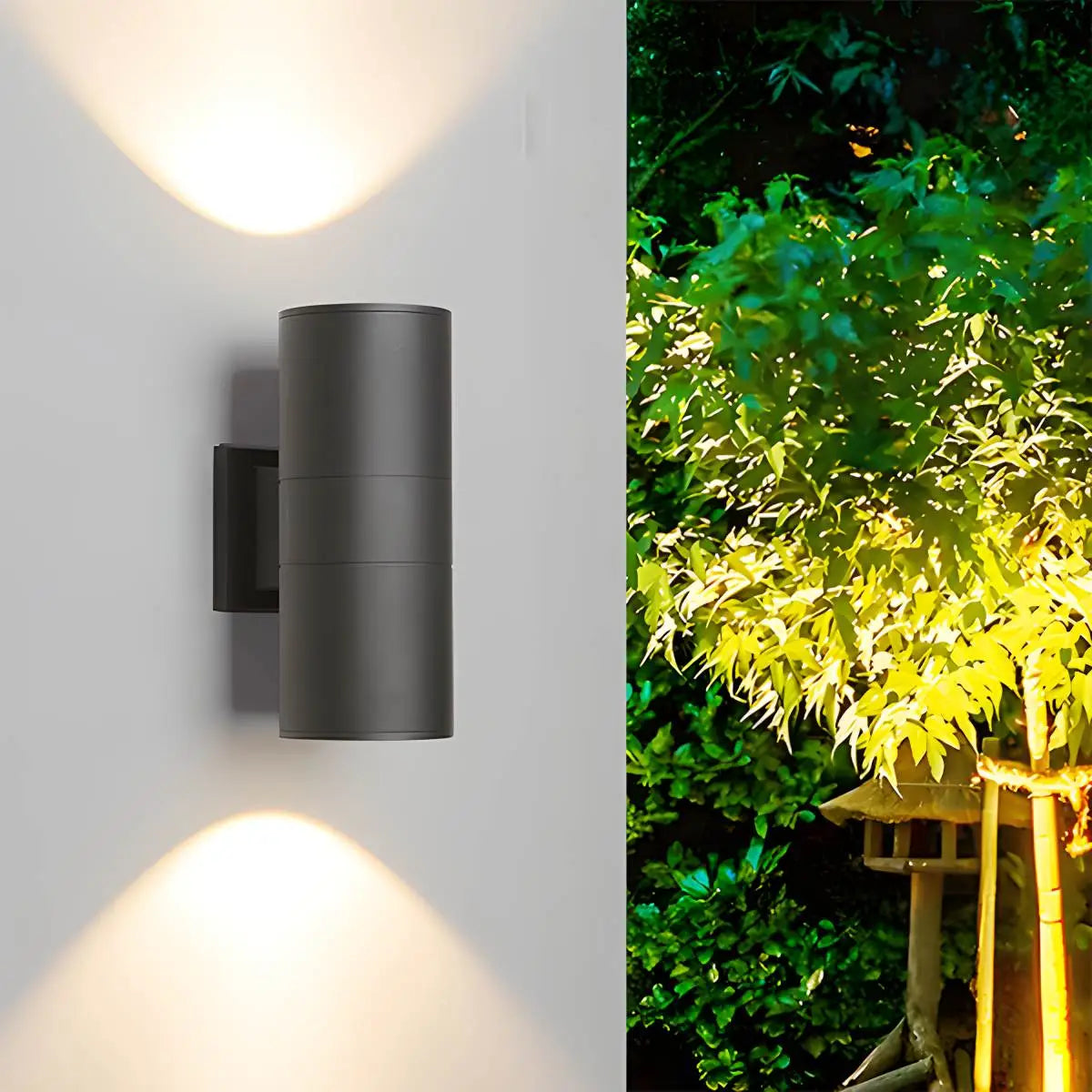 Antizer Outdoor Aluminum Cylinder Up and Down Wall Lamp