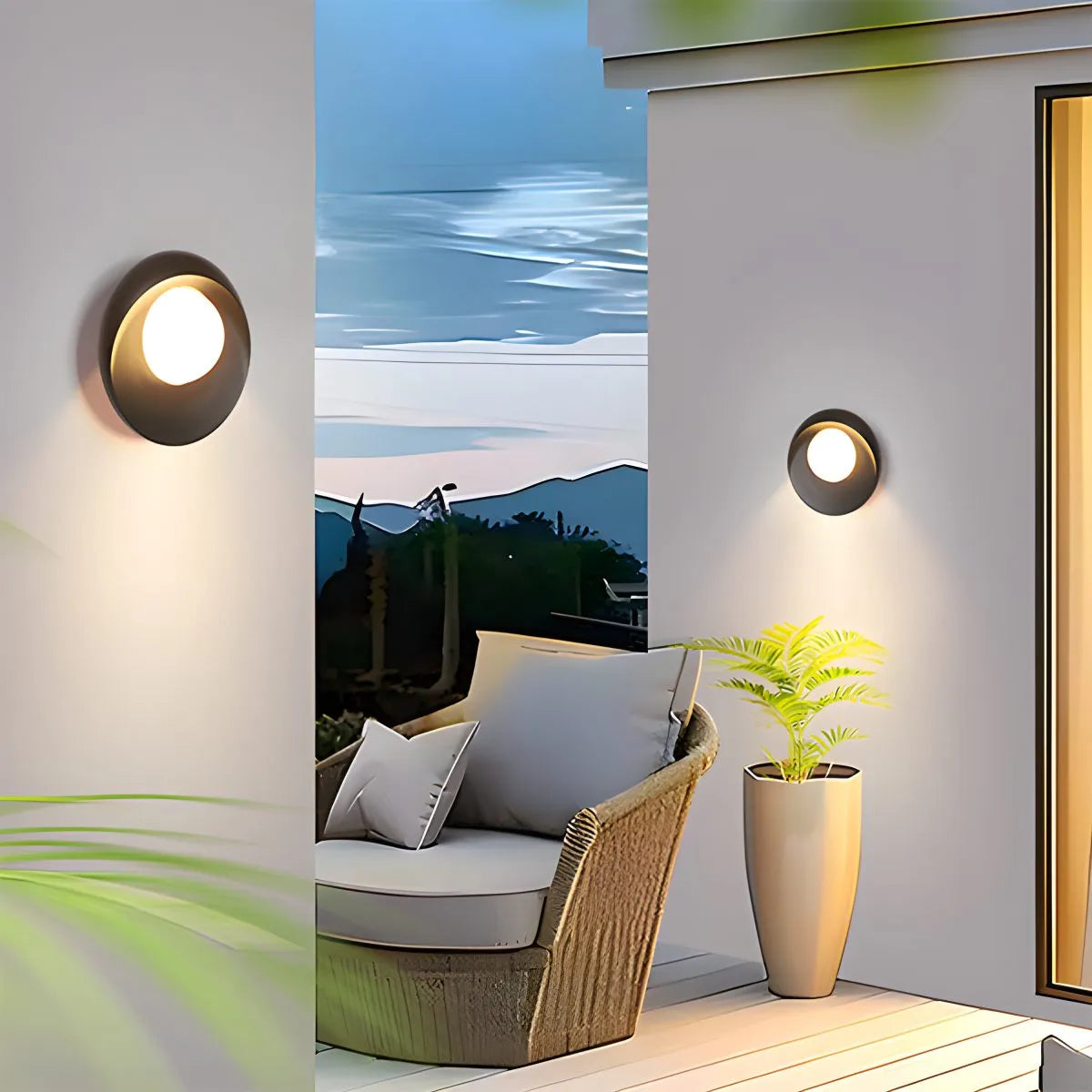 Antizer Outdoor Waterproof Garden Decorative Wall Sconce