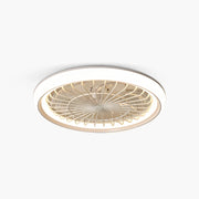 Antizer Modern Round LED Ceiling Fan Light for Bedroom