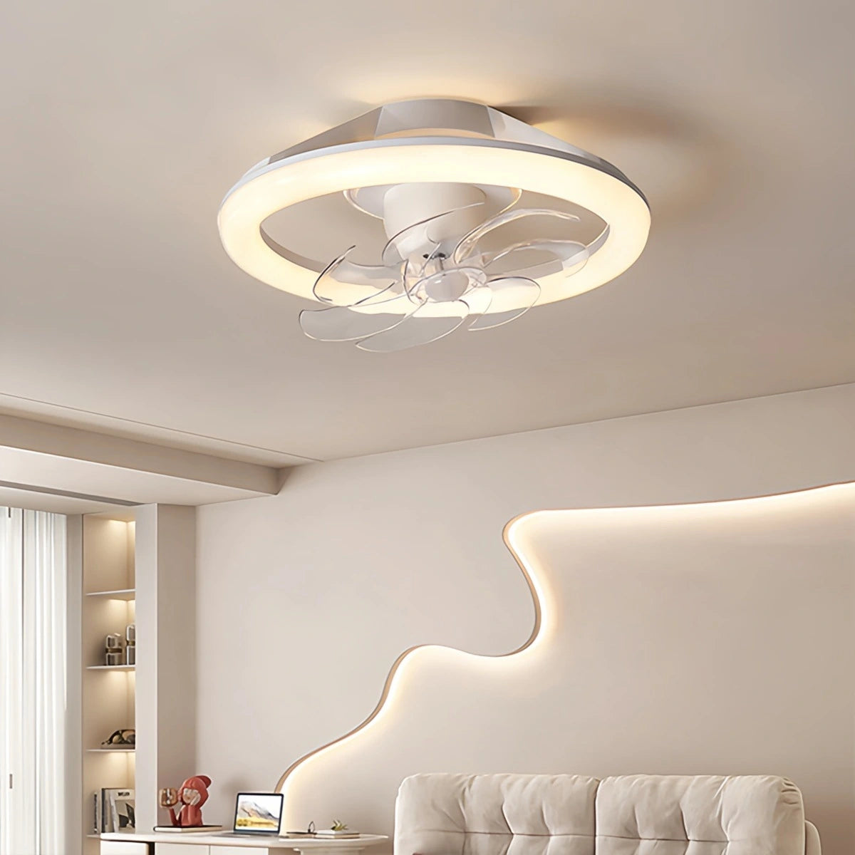 Antizer Creative Circular LED Ceiling Fan Light