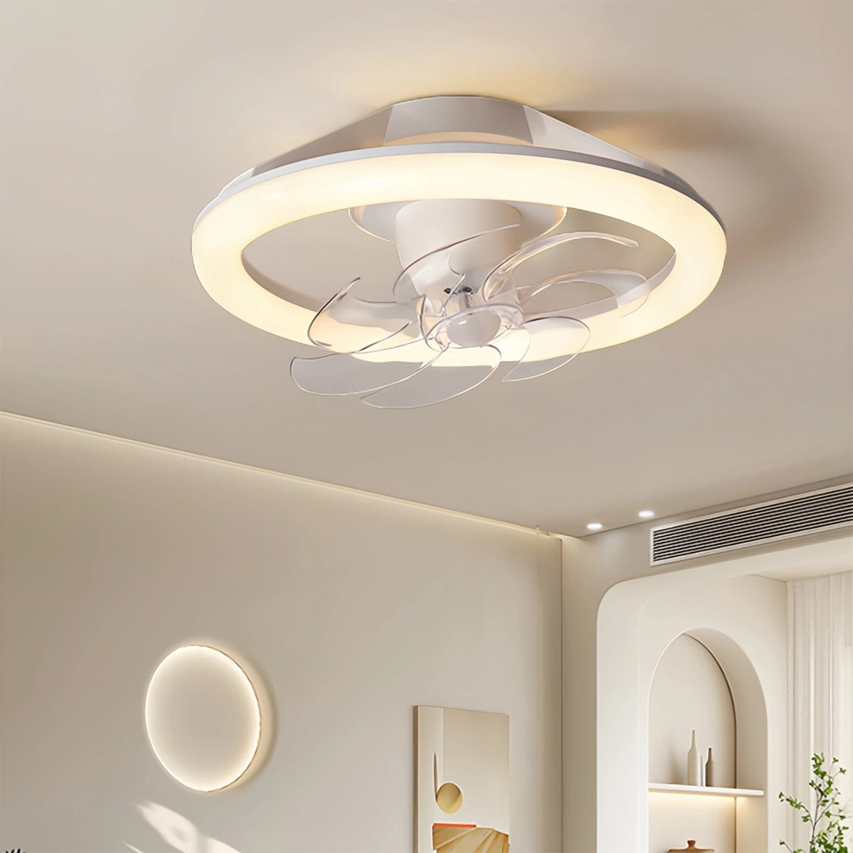Antizer Creative Circular LED Ceiling Fan Light