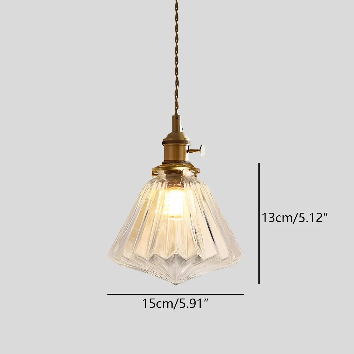 Antizer Isabel Glass Pendant Light for Kitchen Island