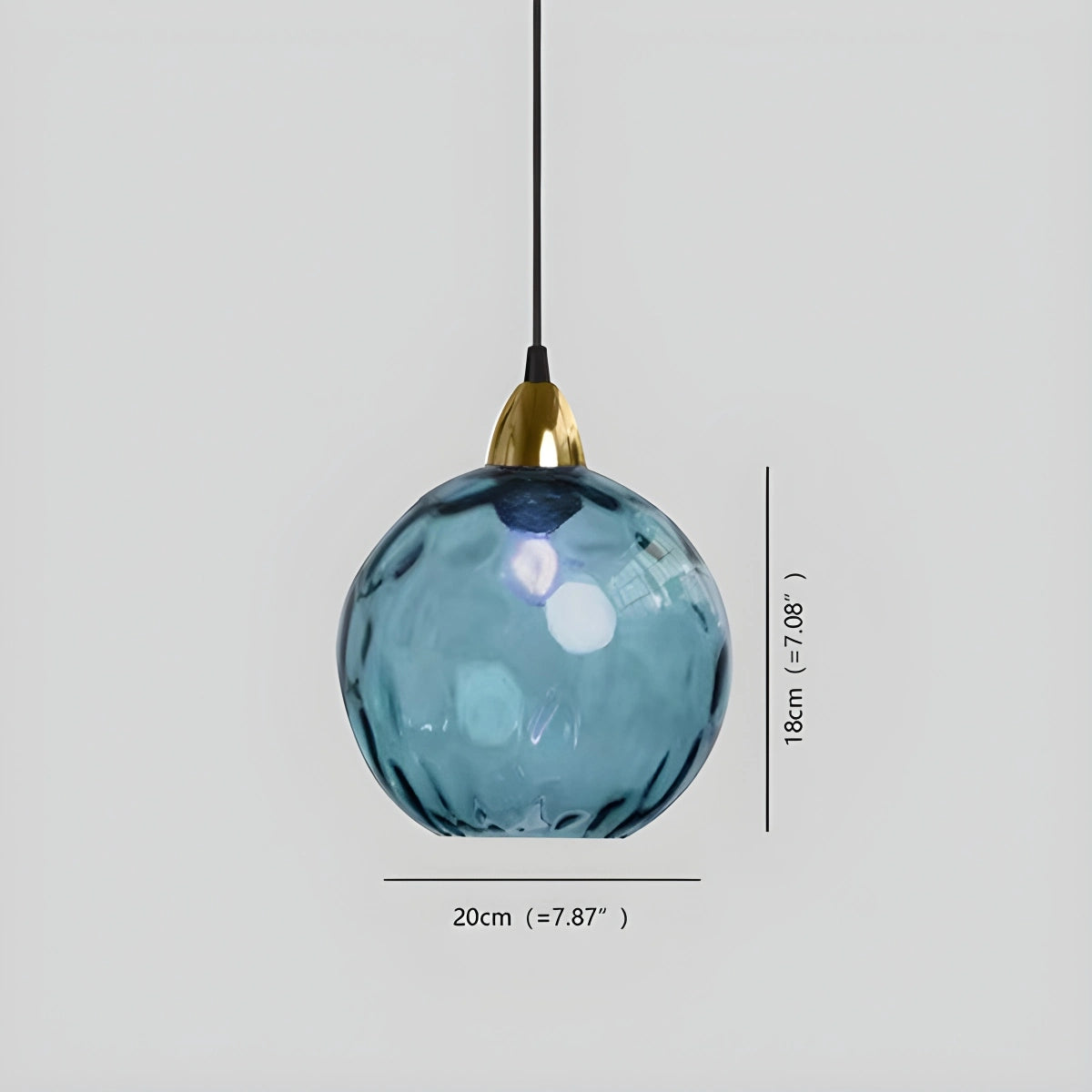 Antizer Colorful Glass Ball Pendant Light for Living Room