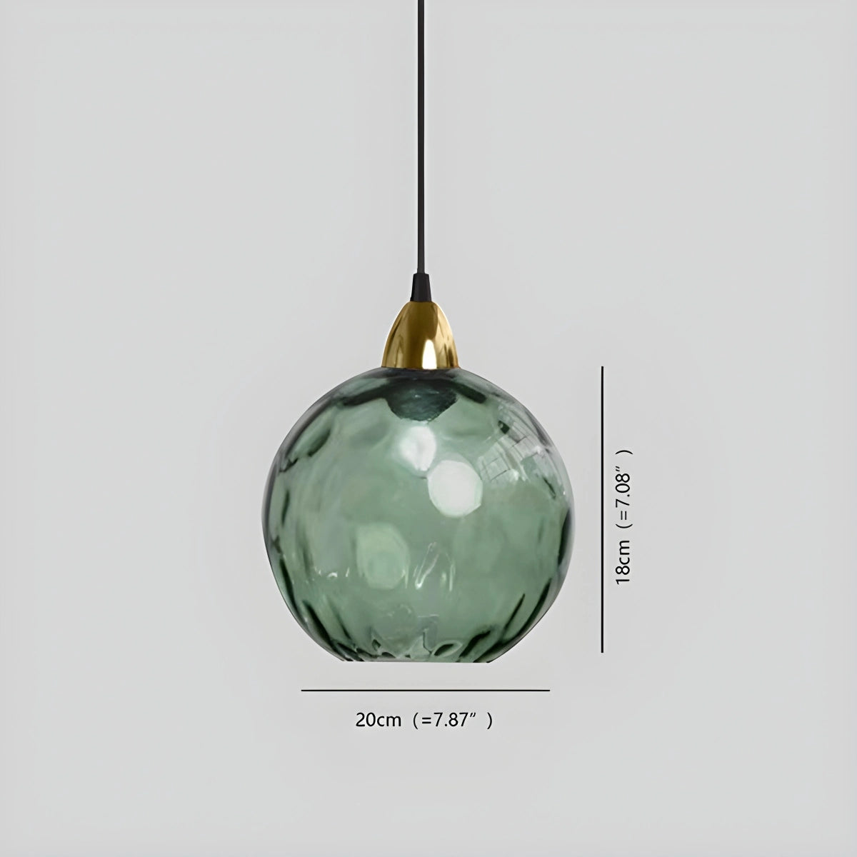 Antizer Colorful Glass Ball Pendant Light for Living Room