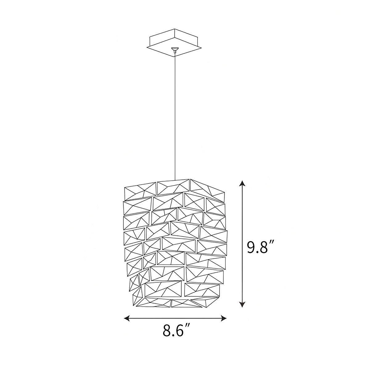 Antizer Leuchten Crystal Pendant Lamp for Dining Room