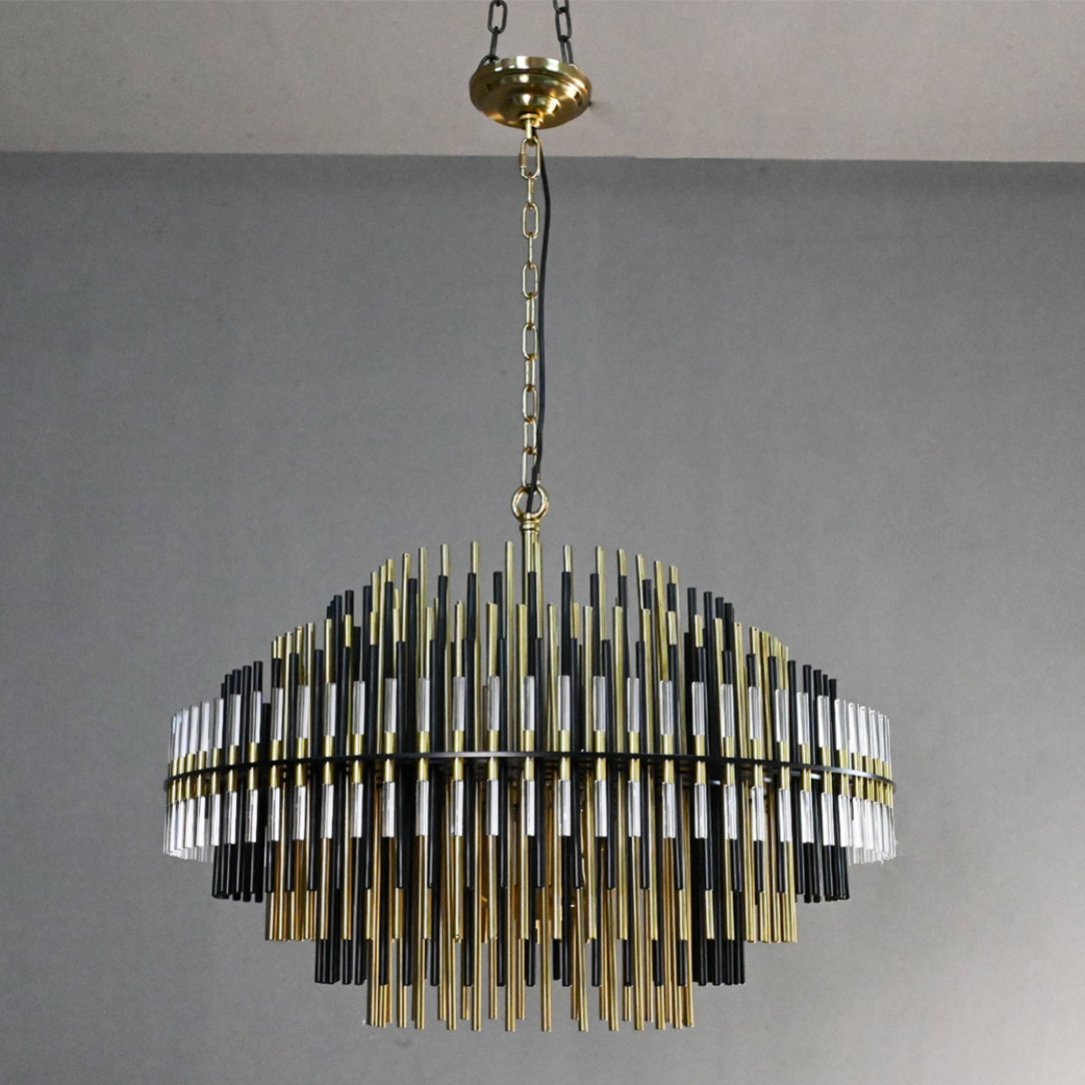 Antizer Emily Industrial Wind Round Chandelier