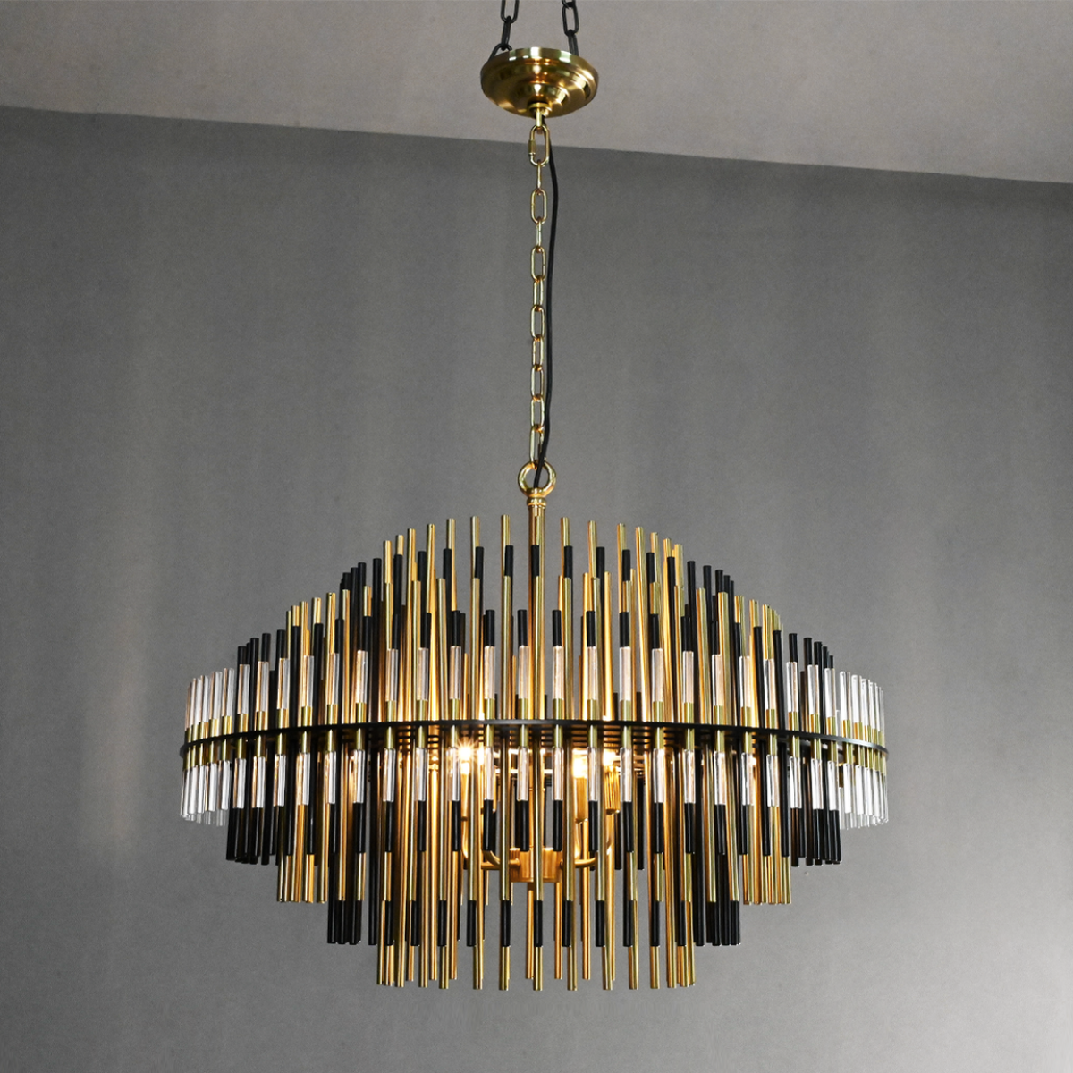 Antizer Emily Industrial Wind Round Chandelier