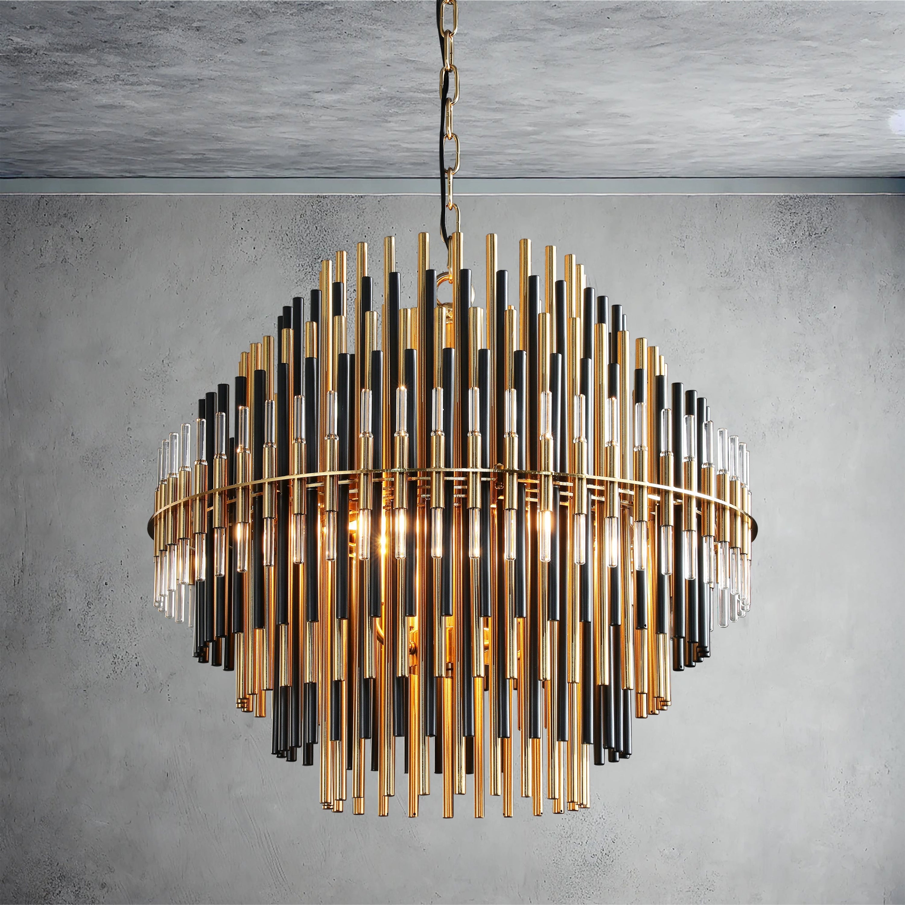 Antizer Emily Industrial Wind Round Chandelier