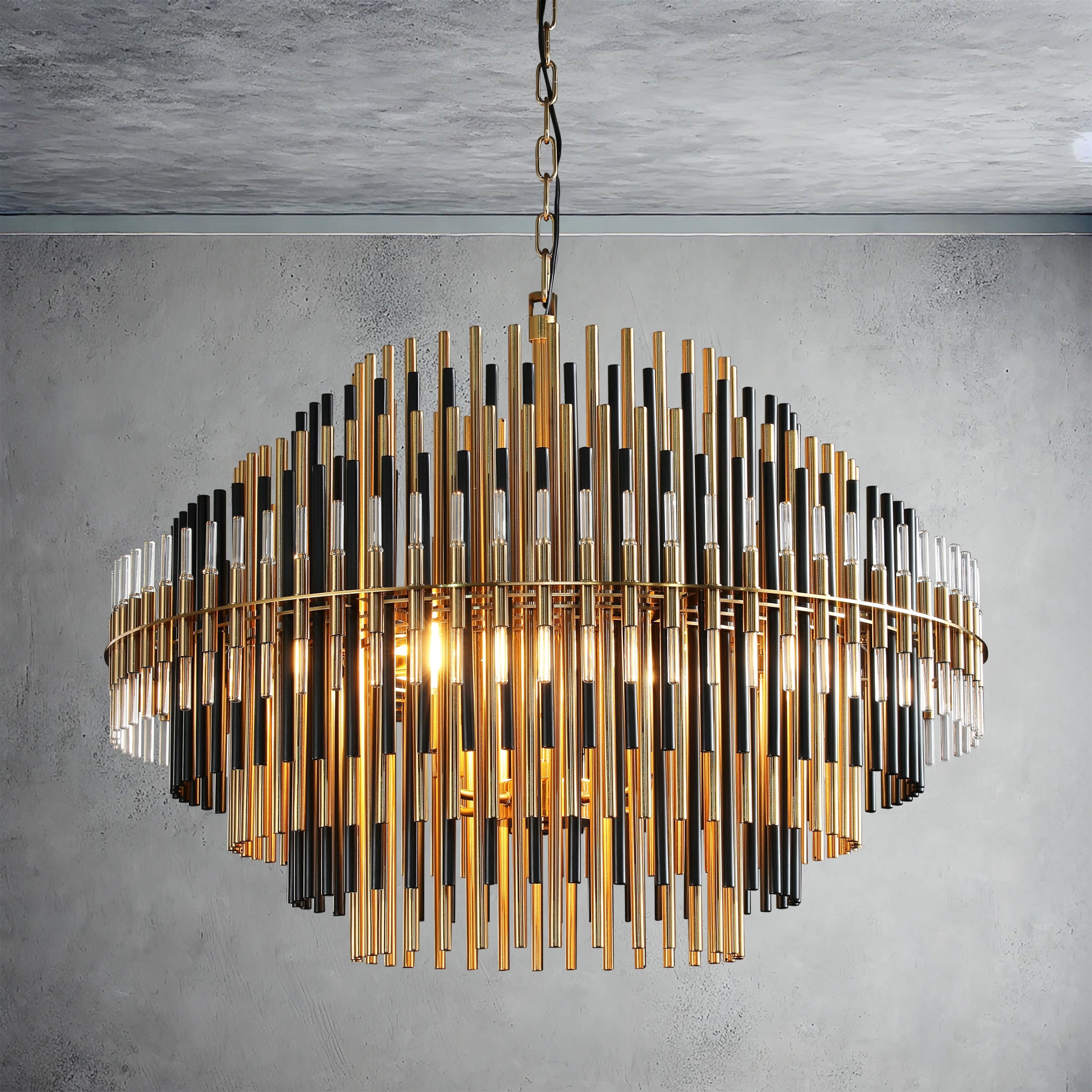 Antizer Emily Industrial Wind Round Chandelier