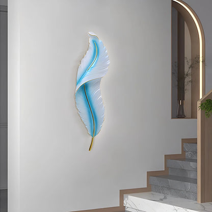 Antizer Feather Wall Lamp for Bedroom