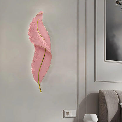 Antizer Feather Wall Lamp for Bedroom